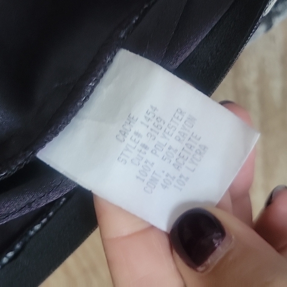 Cache Gray and Black Leopard VNeck Ruched Front Dress Size Medium - Picture 5 of 5